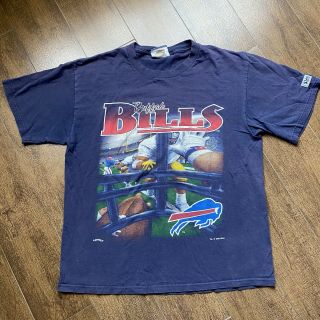 Buffalo Bills Vintage 90s Nfl Football Graphic Tee T - Shirt Large
