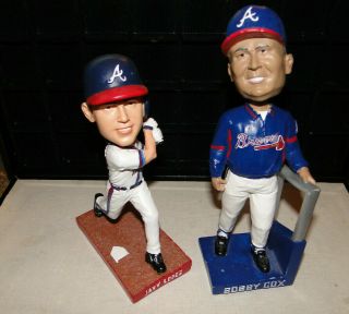 Bobby Cox & Javy Lopez Stga Bobble Heads As Pictured Set From Braves