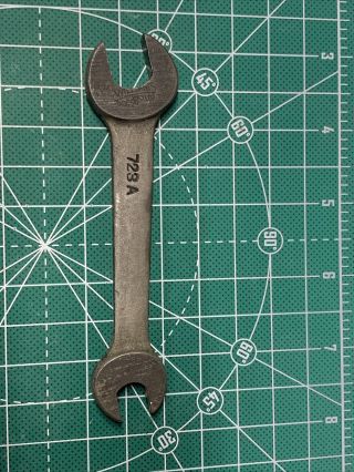 Vintage No.  723a William Open Wrench 3/8 " X 1/2 "