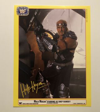 Wwf Fan Club 1991 8x10 Hulk Hogan As Shep Ramsey Suburban Commando Wwe Wrestling
