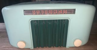 Vintage Garod Tube Radio Model 5a2 Light Blue/turquoise 5a - 2