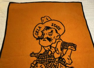 Oklahoma State University Osu Cowboys 56”x80” Throw Blanket Pistol Pete Mascot