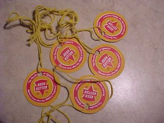 Five Neat Old,  Vintage Keen Kutter Tags From A Hardware Store - For Tools/prices?