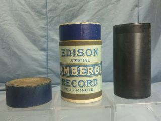 Edison Amberol Four Minute Wax Cylinder & Box 4m Special D " The Ninety And Nine "