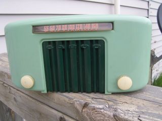 Vintage Garod Tube Radio Model 5a2 Light Blue/turquoise 5a - 2