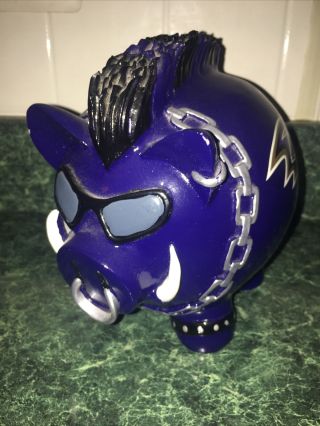 Nfl Forever Collectables Baltimore Ravens Piggy Bank W/ Bull Chain Football Fan
