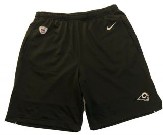 Nfl La Los Angeles Rams Nike Dri Fit Team Issue Training Onfield Shorts Mens Med