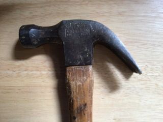 Vintage VAUGHAN 16 oz.  Claw Hammer with Wood Handle V16 USA 2
