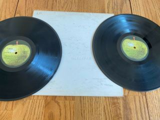 The Beatles White Album Double Vinyl Lp Capitol Swbo 101 1968 Low Number 1 Error