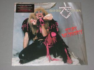 Twisted Sister Stay Hungry (pink Vinyl) Lp W/30 " Poster Vinyl Record