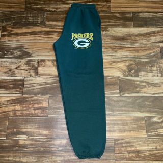 Vintage 1997 Green Bay Packers Lee Sport Sweatpants Jogger Pants Cuffed Ankle M