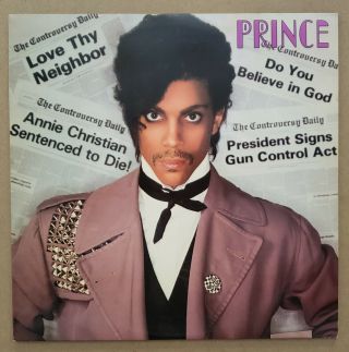Prince - Controversy Lp With Poster,  Bsk 3601,  1981 Warner Bros.  Nm Vinyl