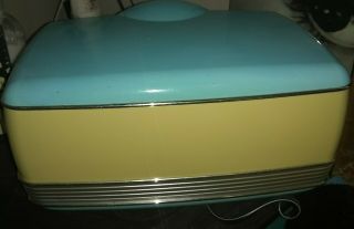 Memorex Model MTT3200 AM/FM Stereo Radio CD Player Vintage Style 50 ' s Turquoise 3