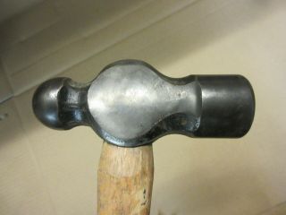 vintage stanley ball peen hammer old hand tool 1 pound 3.  7 oz total 3