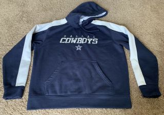 Dallas Cowboys Authentic Blue White Star Logo Nfl Men’s Xl Sweatshirt Hoodie
