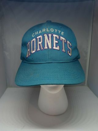 Vintage Charlotte Hornets Starter Snapback Hat Cap Nba 90s The Classic