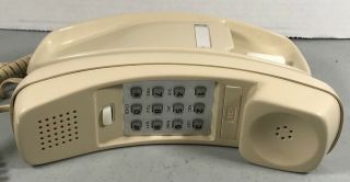 Vintage Gte Automatic Electric Slimline Trimline Push Button Phone Beige/tan