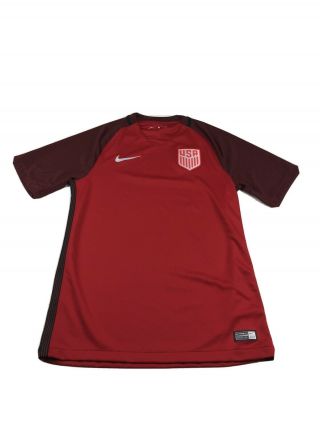 Nike Authentic Team Usa Soccer Jersey Size S Mens,  2017 Red