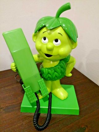 Vintage Telephone Little Sprout Jolly Green Giant 1984 Pillsbury Collectible