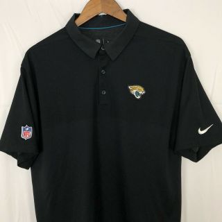 Nike Dri - Fit On - Field Nfl Team Apparel Jacksonville Jaguars Polo Shirt Men’s Xl