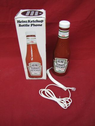 Cool Vintage Heinz Tomato Ketchup Bottle Digital Telephone 1980s