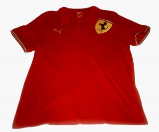 Official Puma Ferrari Mens Polo Shirt Sz Xl