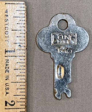 Vintage Long T46 Trunk Key (1) Steamer Trunk Foot Locker T - 46 Key