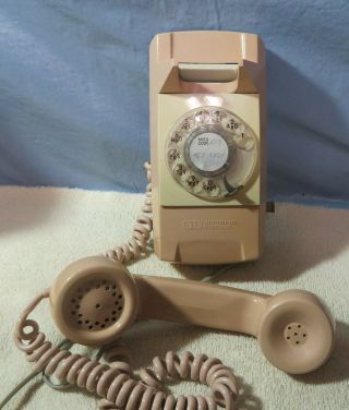 Vintage Automatic Electric Gte Rotary Dial Wall Phone