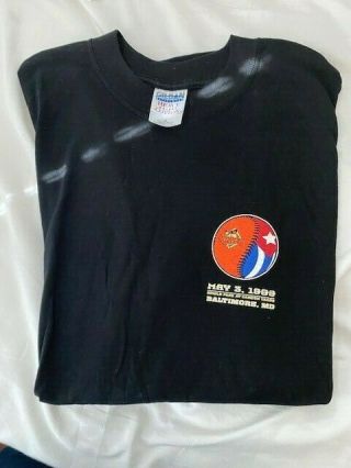 Ultra Rare Orioles Vs.  Cuba Cuban National Team Mens Xl T - Shirt