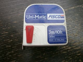 Vintage Fisco Uni - Matic 10 Ft Tape Measure