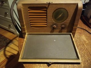Vintage Emerson Model Fu - 428 Portable Radio Restoration Hard To Find