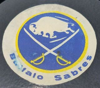 BUFFALO SABRES VINTAGE 1970s STAMPED MADE IN CANADA OFFICIAL HOCKEY PUCK 3