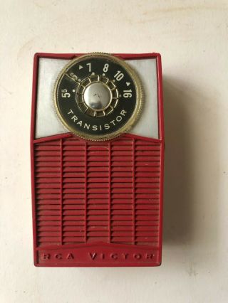 Vintage Rca Victor Pocket Radio Model 1 - Rh - 13 Transistor