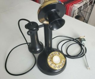 Vintage Fold - A - Fone Candlestick Rotary Phone