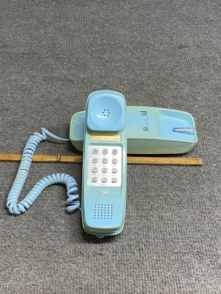 Vintage Blue Bell System Trim Line Desk Top Push Button Telephone
