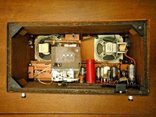 Westinghouse Model H915N6 Tube AM/FM Radio Twin Speaker Sonoramic Wood Case 3