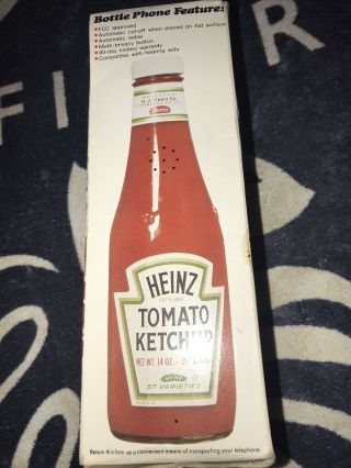 Cool Vintage Heinz Tomato Ketchup Bottle Digital Telephone 1984