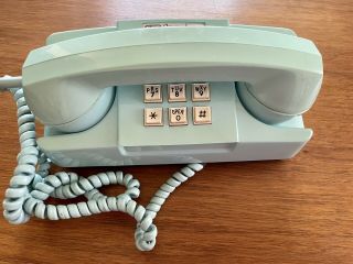 Vintage Gte Ae Push Button Telephone Model 182 Turquoise Starlite Phone Landline