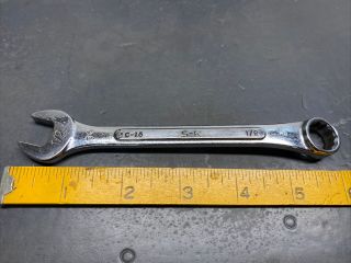 Vintage S - K Tools C - 16 1/2” 12 Point Combination Wrench Decent Shape