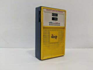 Vintage Sunoco Custom - Blended Gasoline Pump Am Transistor Radio