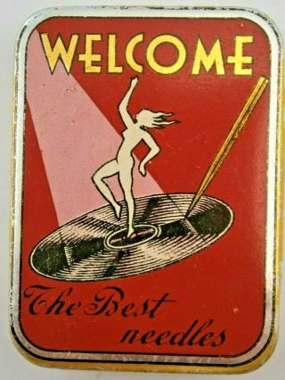 Vintage Tin Of " Welcome " Phonograph Needles With Contents