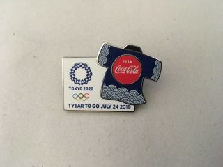 2020 Tokyo Olympic Pin Badge Team Coca Cola Pins
