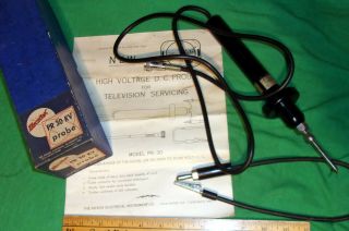 Hickok Pr - 30 Hi Volt Probe Complete In Orig.  Box W/ Papers 30kv