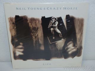 Neil Young & Crazy Horse Life 1987 Factory Lp Geffen Records Ghs 24154