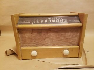 Classic Vintage Stewart Warner Am/fm Tube Radio Model 51t146