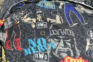 Vintage 1998 NWO WCW Fabric Twin Fitted Sheet Hollywood Hogan randy savage 2