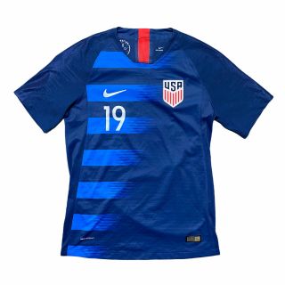 Nike 2018 - 19 Usa National Team Soccer Away Jersey Shirt Short Sleeve Blue S 19