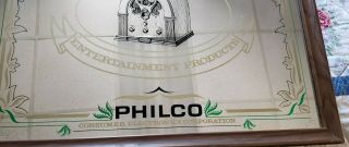 Vintage Philco Advertising Framed Mirror 2