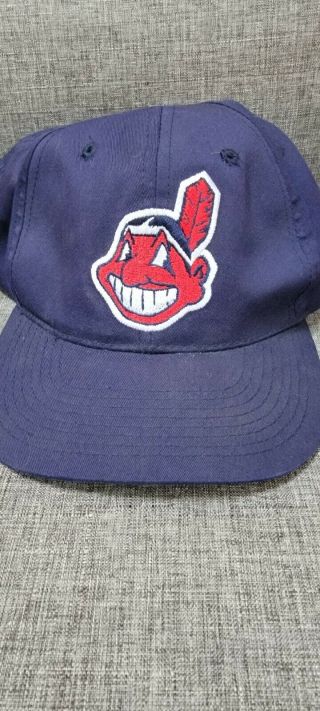 Vintage Gross Cap Cleveland Indians Chief Wahoo Snapback Hat Cap Rare Retro