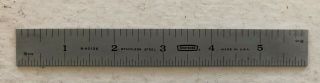 Vintage - 6 Inch Craftsman 9 - 40136 Stainless Steel Double Sided Ruler